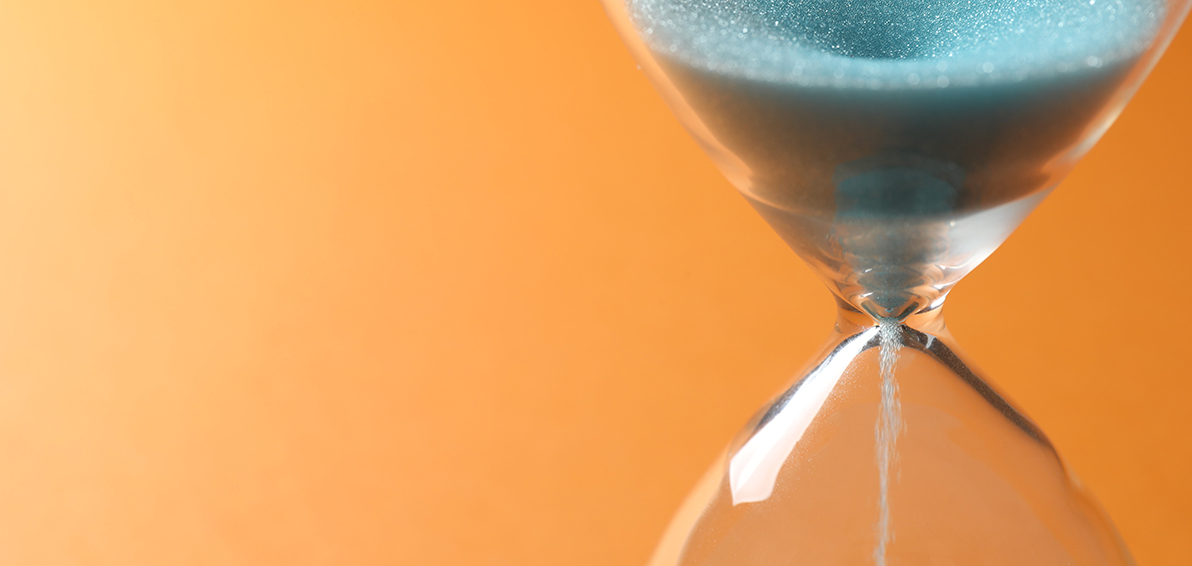 Eine Sanduhr