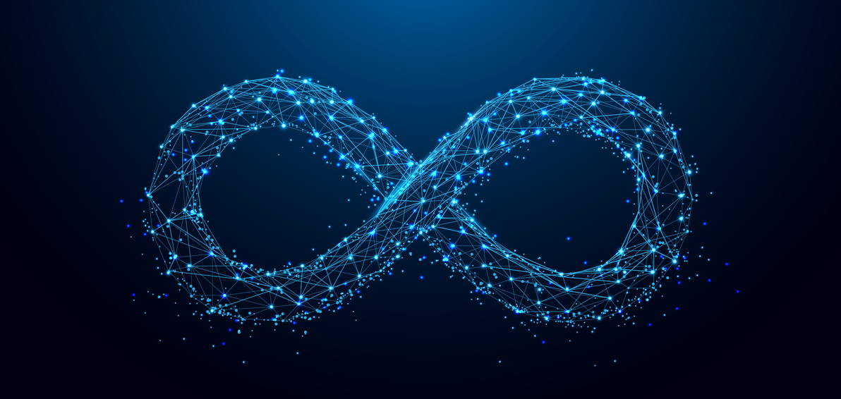 liegende acht im computerdesign