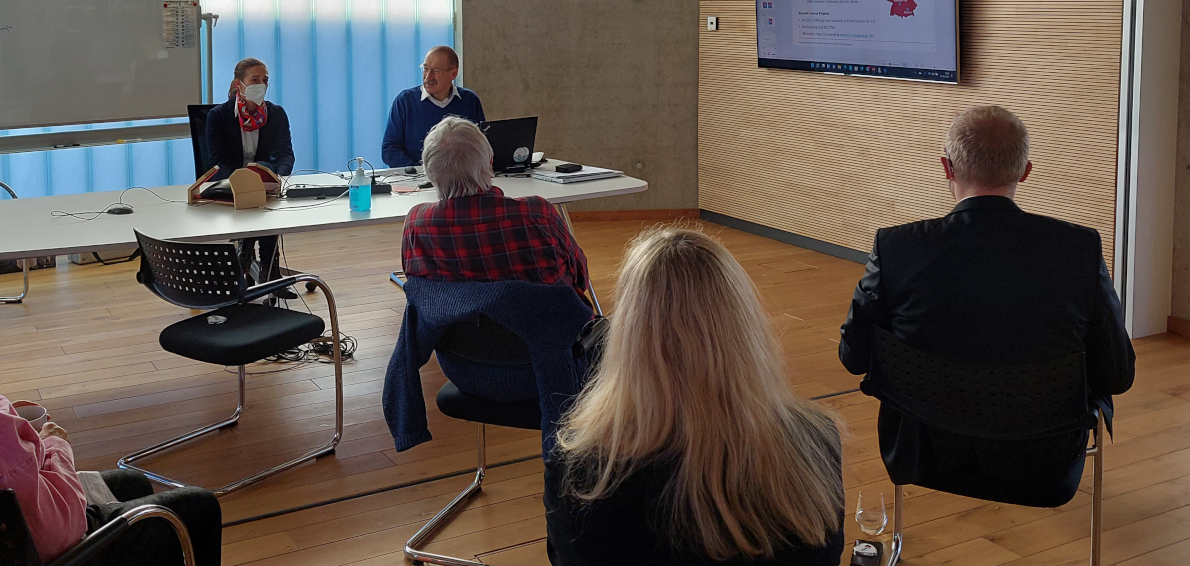 Delegierte der Stadt Schwäbisch Hall bei der Unternehmenspräsentation