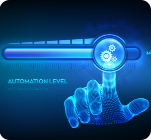 automation level300x279 Digitale Hand stellt Regler auf volle Automation
