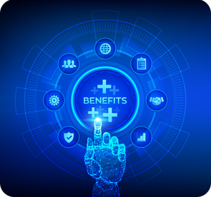 benefits300x279 Hand klickt auf Button mit Aufschrift Benefits