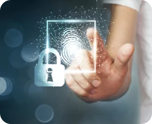 Digitaler Fingerabdruck eines Fingers
